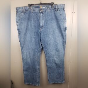 Carhartt Mens Relaxed Fit Carpenter Jeans Medium Wash Size 46x30 2021 103327-980